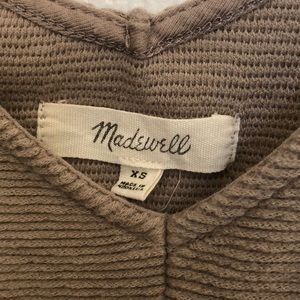 Madewell Texture and Thread Tie-Front Tank Top